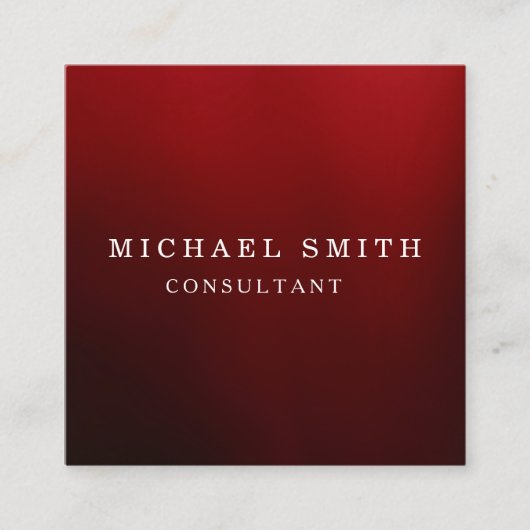 Personalized Custom Minimalist Modern QR Code Logo Quadratische Visitenkarte (Vorderseite)