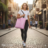 Personalized Custom Name Designer Light Pink Tasche