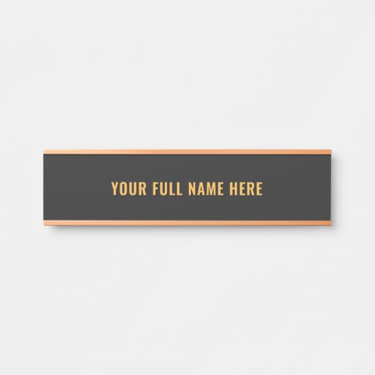 Personalized Custom Name Door Sign Example Türschild (Vorderseite )