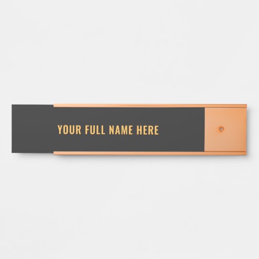 Personalized Custom Name Door Sign Example Türschild (Vorderseite )