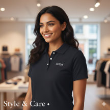 Personalized Custom Name Embroidered Polo Shirt