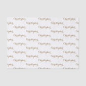 Personalized Custom Name Gift Tissue Paper Seidenpapier (Vorderseite)