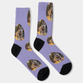 Personalized Custom Photo Blob - Husky Dog Face Socken (Rechts)