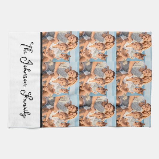 Personalized Custom Photo  Geschirrtuch (Horizontal)