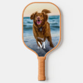 Personalized Custom Photo Monogram Pickleball Schläger (Vorderseite)