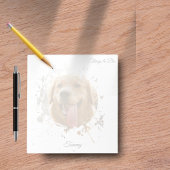 Personalized Custom Photo Pet with Name Notizblock