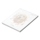 Personalized Custom Photo Pet with Name Notizblock (Rotiert)