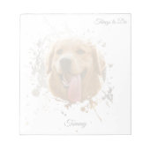 Personalized Custom Photo Pet with Name Notizblock (Vorderseite)