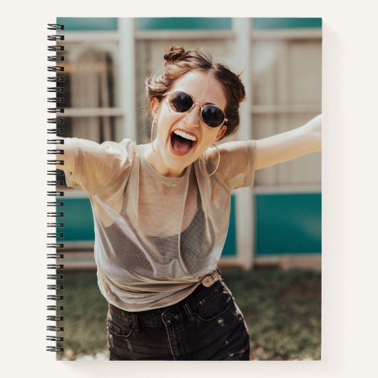 Personalized Custom Photo Spiral Notebook Notizblock (Vorderseite)