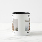 Personalized Custom Photo Text Combo Mug Tasse (Zentrum)