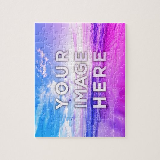 Personalized Custom Photo Vaporwave Puzzle (Vertikal)