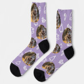 Personalized Custom Photo - Winter Celebration Socken (Linkes Detail)
