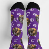 Personalized Custom Photo - Winter Celebration Socken (Oben)