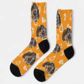 Personalized Custom Photo - Winter Celebration Socken (Linkes Detail)