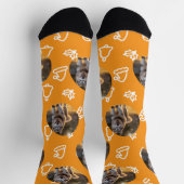 Personalized Custom Photo - Winter Celebration Socken (Oben)