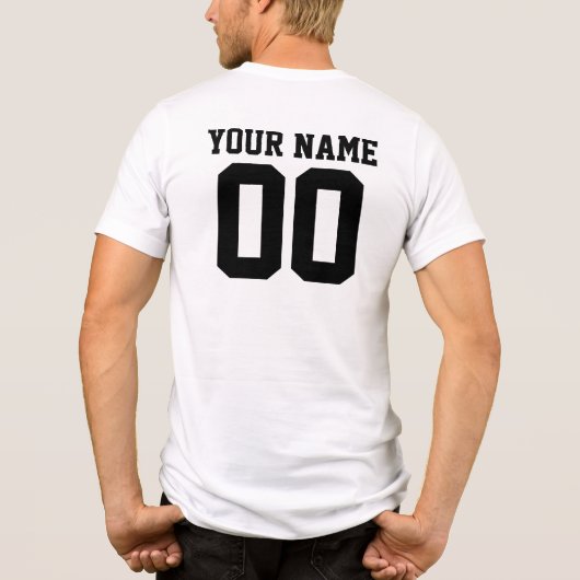 Personalized & Custom Sport Jersey T-Shirt Tri-Blend Shirt (Rückseite)