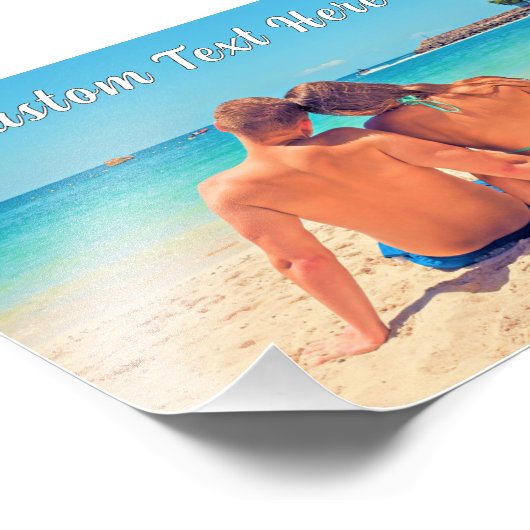 Personalized Custom Text and Photo Poster Example (Ecke)