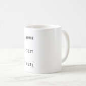 Personalized Custom Text Coffee Mug Kaffeetasse (VorderseiteRechts)