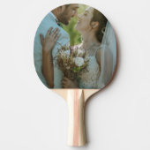 Personalized Custom Wedding Image Ping Pong Paddle Tischtennis Schläger (Vorderseite)