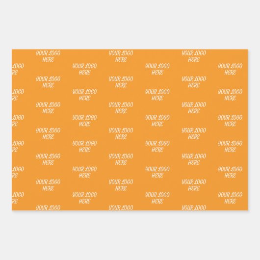 Personalized Custom Your Logo Here Business Office Geschenkpapier Set (Vorderseite 3)