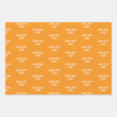 Personalized Custom Your Logo Here Business Office Geschenkpapier Set (Vorderseite)