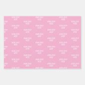 Personalized Custom Your Logo Here Business Office Geschenkpapier Set (Vorderseite)