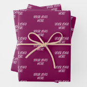 Personalized Custom Your Logo Here Business Office Geschenkpapier Set (Beispiel)