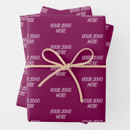 Personalized Custom Your Logo Here Business Office Geschenkpapier Set (Beispiel)