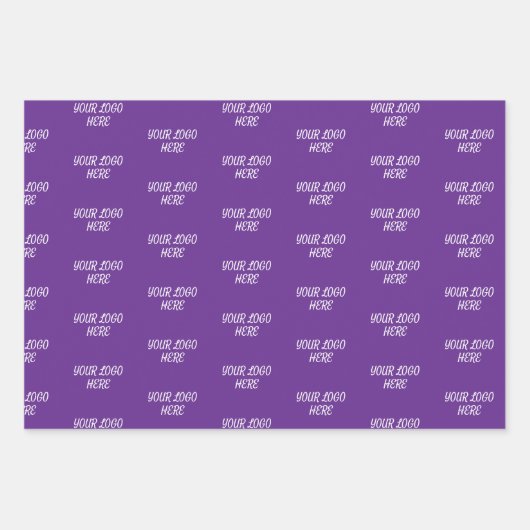 Personalized Custom Your Logo Here Business Office Geschenkpapier Set (Vorderseite 3)