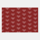 Personalized Custom Your Logo Here Business Office Geschenkpapier Set (Vorderseite)