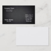 Personalized Custom Your Own Grey Visitenkarte (Vorne/Hinten)