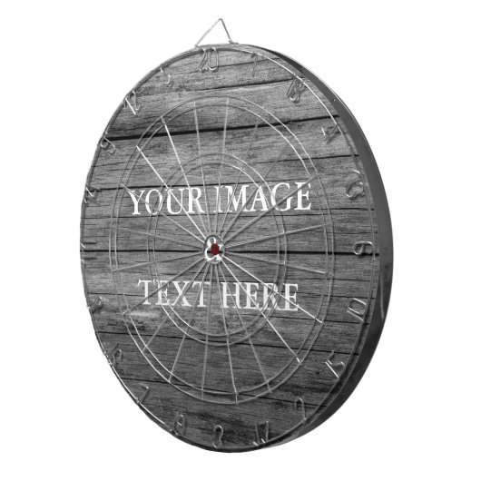 Personalized Custom Your Own Photo & Text Dartscheibe (Vorderseite rechts)