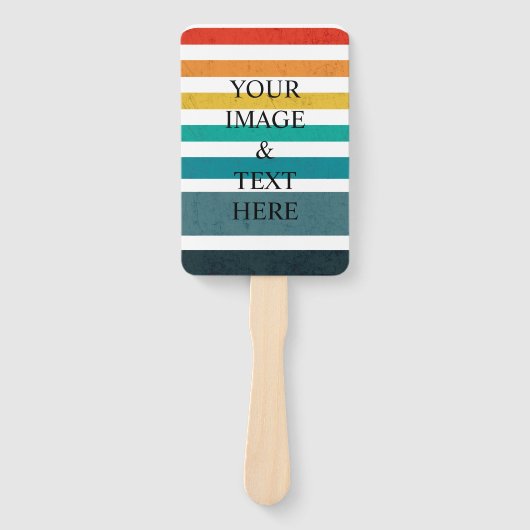 Personalized Custom Your Own Photo & Text  Fächer (Vorderseite)