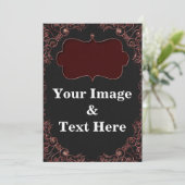 Personalized Custom Your Own Photo & Text Invitati Einladung (Stehend Vorderseite)