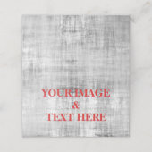 Personalized Custom Your Own Photo & Text Platzkarte (Außenseite Aufgefaltet)