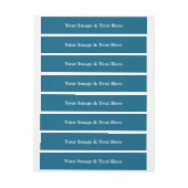 Personalized Custom Your Own Photo & Text Rundum-Adressaufkleber (Bogen)