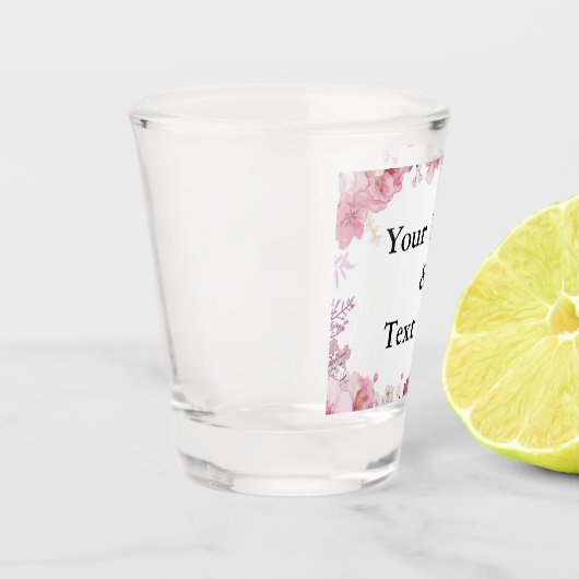 Personalized Custom Your Own Photo & Text Schnapsglas (Links)