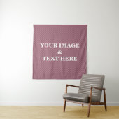 Personalized Custom Your Own Photo & Text Tapestry Wandteppich (Beispiel)
