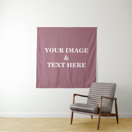 Personalized Custom Your Own Photo & Text Tapestry Wandteppich (Beispiel)