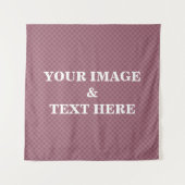 Personalized Custom Your Own Photo & Text Tapestry Wandteppich (Vorderseite)