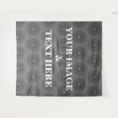 Personalized Custom Your Own Photo & Text Tapestry Wandteppich (Vorderseite (Horizontal))