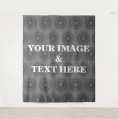 Personalized Custom Your Own Photo & Text Tapestry Wandteppich (Vorderseite)
