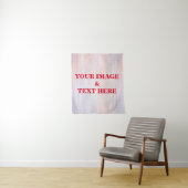 Personalized Custom Your Own Photo & Text Tapestry Wandteppich (Beispiel)