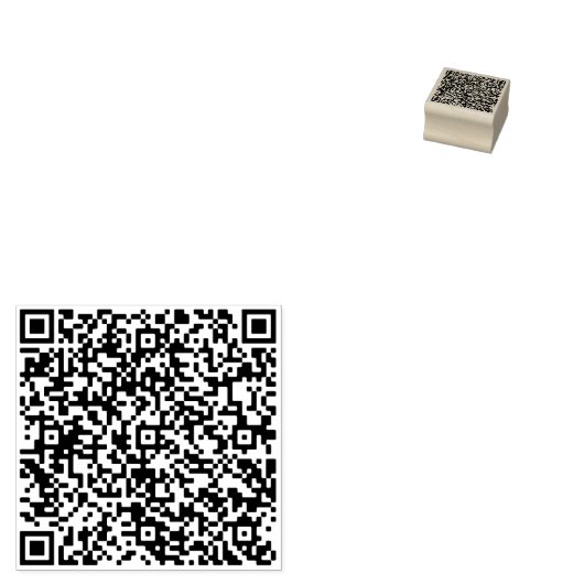 Personalized Custom Your QR Code Rubber Stamp Gummistempel (Stempel)