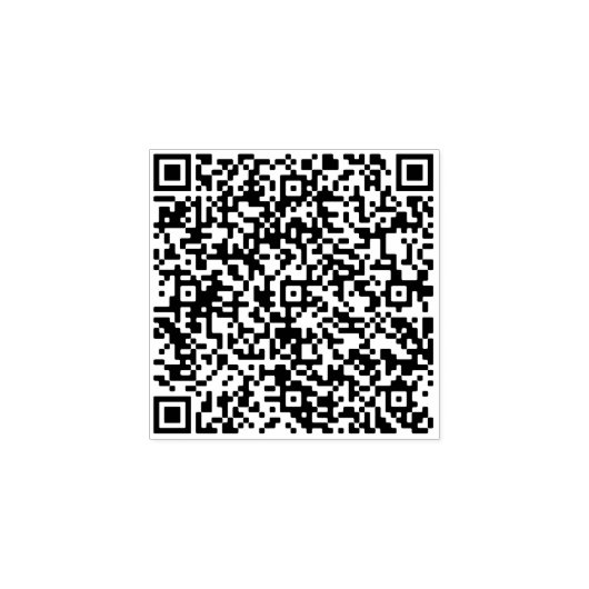 Personalized Custom Your QR Code Rubber Stamp Gummistempel (Prägung)