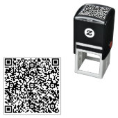 Personalized Custom Your QR Code Sels-Inking Stamp Permastempel (Beispiel)
