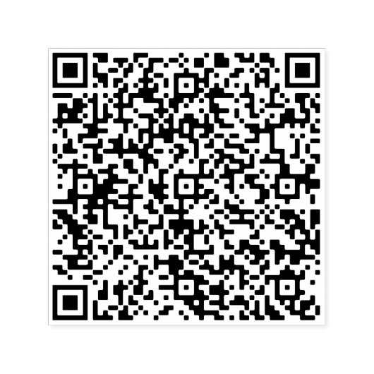 Personalized Custom Your QR Code Sels-Inking Stamp Permastempel (Design)