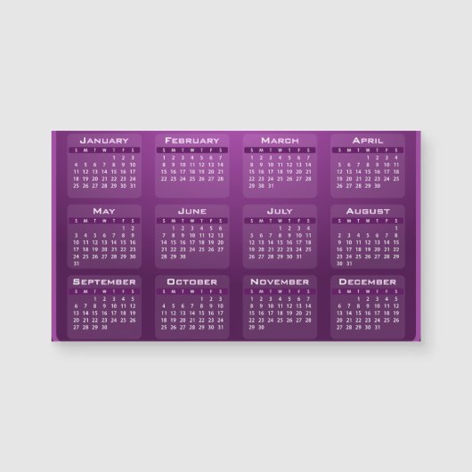 Personalized Customized 2026 Magnetkarte (Vorderseite)