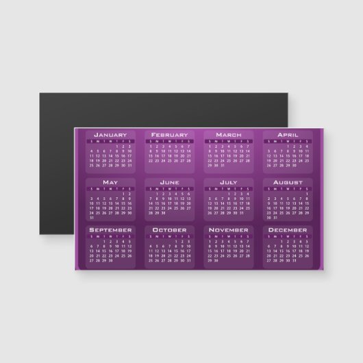 Personalized Customized 2026 Magnetkarte (Vorne/Hinten)