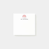 Personalized Cute A Note From Teacher Name Post-it Klebezettel (Vorderseite)